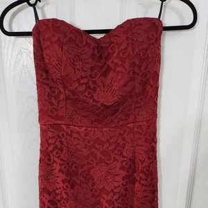 Suzy Shier Strapless Mermaid Dress